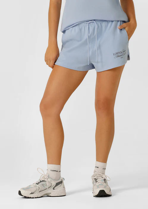 Athletic Club Relaxed Shorts - Oxford Blue - $99 T-SHIRT & SHORT SET