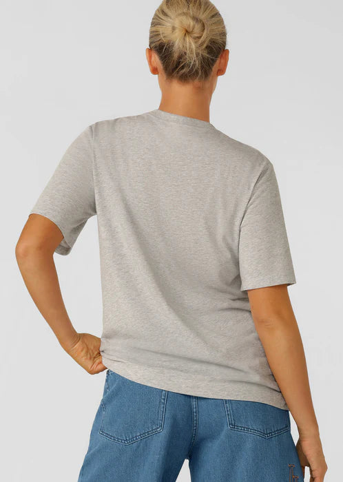 Throwback Relaxed T-Shirt - Grey Marl