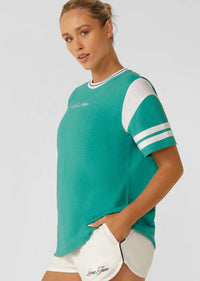 Varsity Blues Relaxed T-shirt - Spring Green