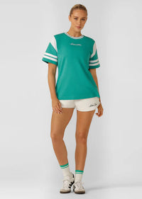 Varsity Blues Relaxed T-shirt - Spring Green