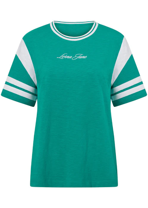 Varsity Blues Relaxed T-shirt - Spring Green