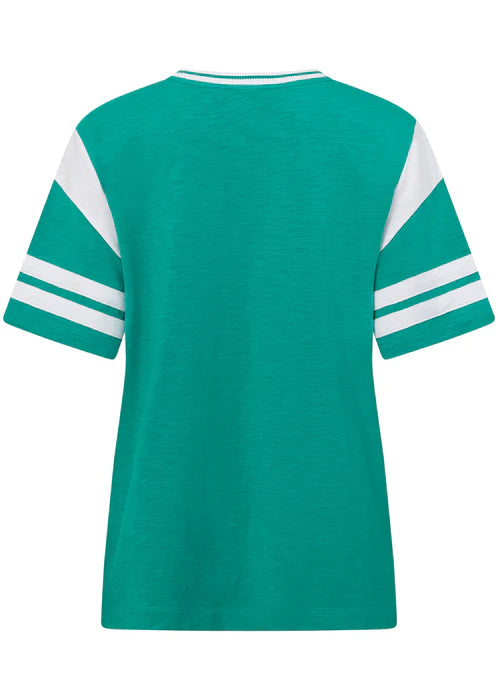 Varsity Blues Relaxed T-shirt - Spring Green