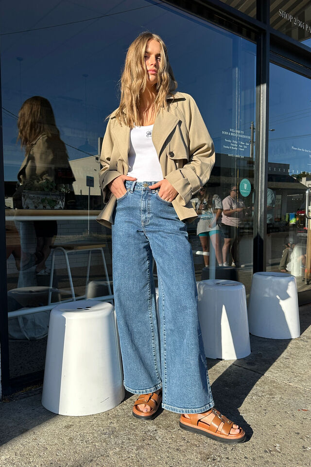 Evie Core Wide Leg Jean - Fresh Indigo