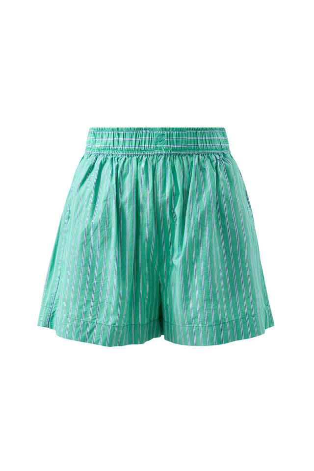 Mila Short - Zesty Green Triple Stripe