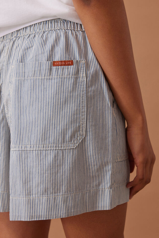 Weekender Short - Fresh Blue Stripe