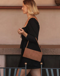 Lara Handbag - Suedette Tan
