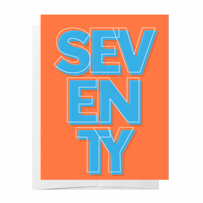 Seventy - Age Milestone birthday card