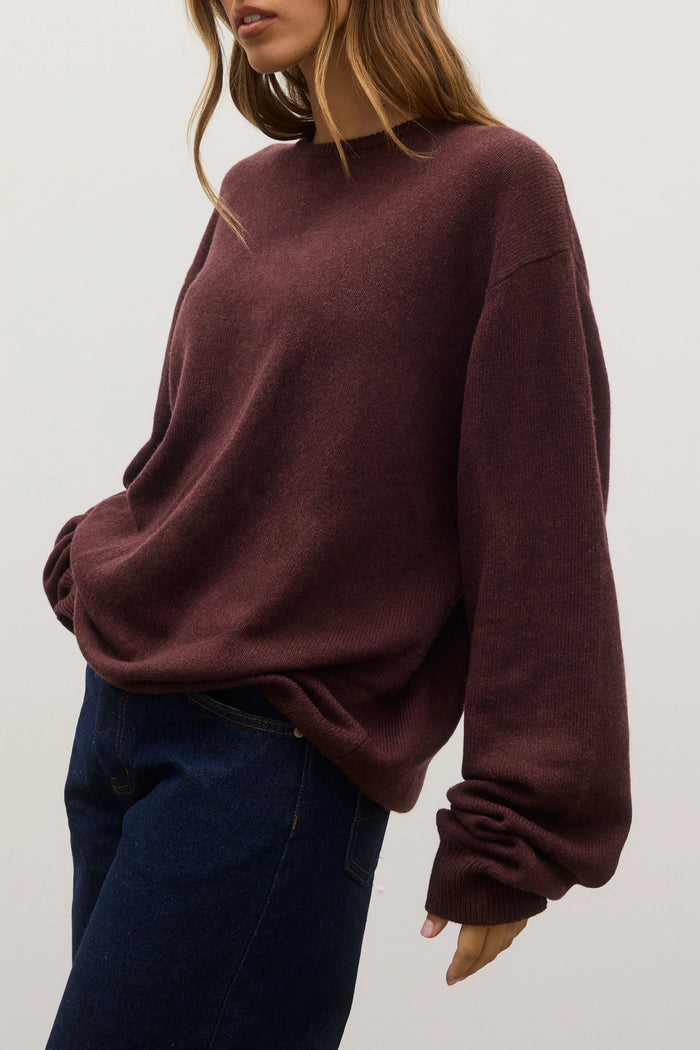 Cora Crew Neck - Plum