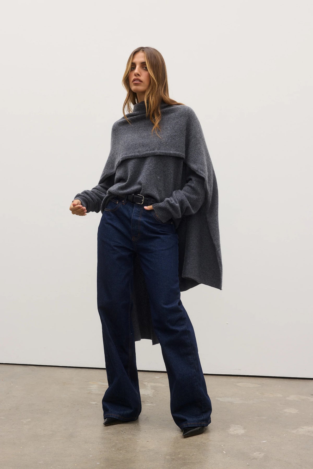 Soba Scarf - Dark Heather Grey