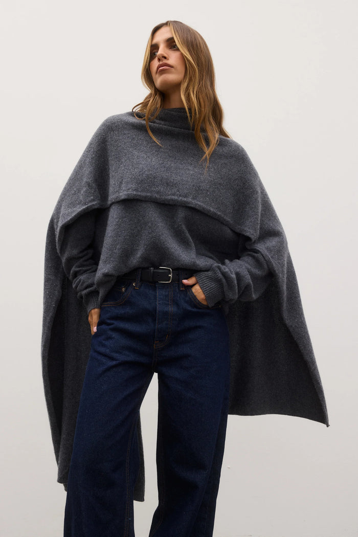 Soba Scarf - Dark Heather Grey