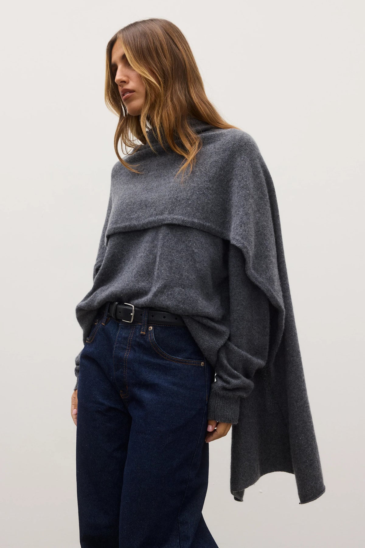 Soba Scarf - Dark Heather Grey