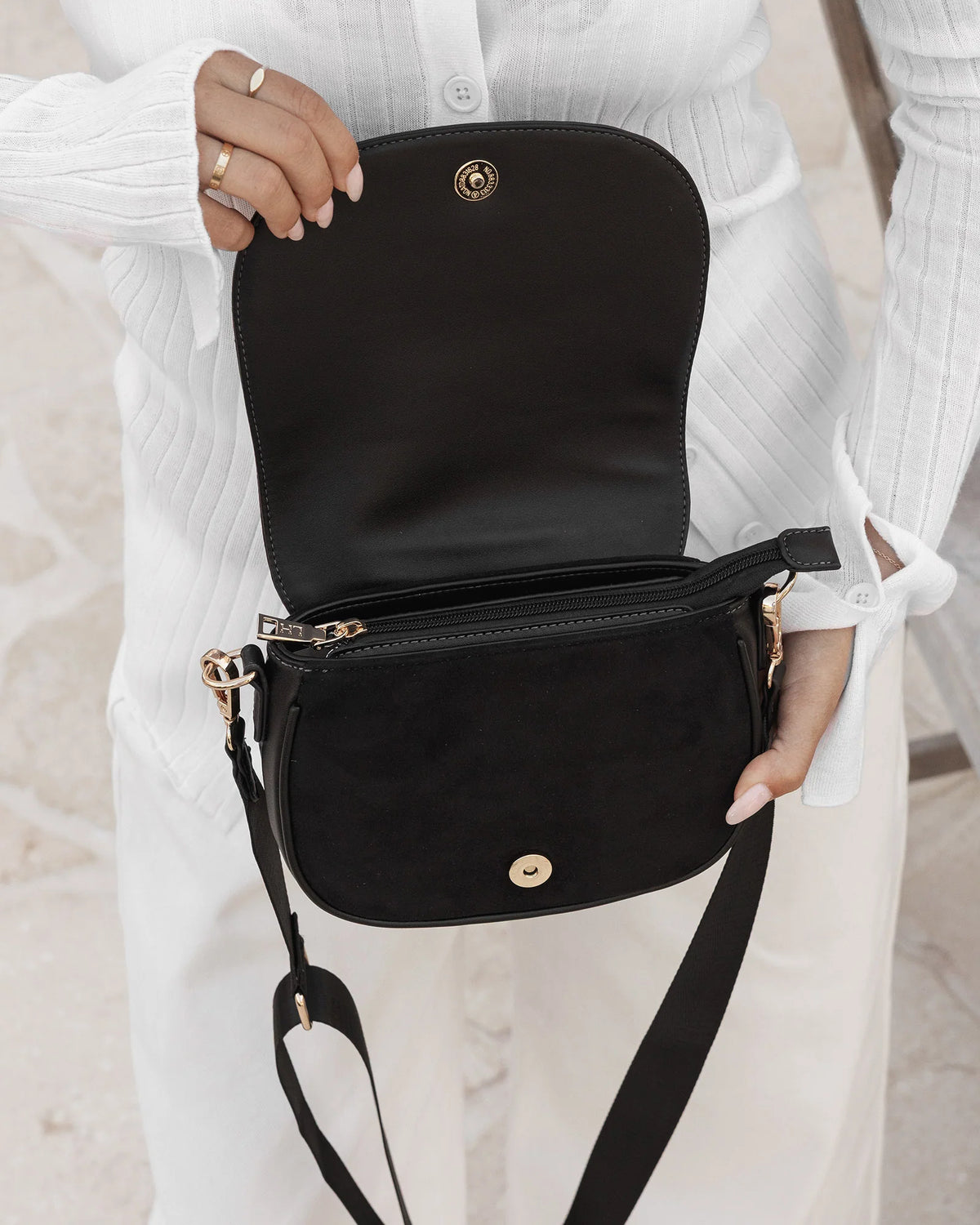 Jade Crossbody Bag - Black