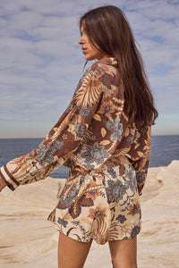 Volcano Goddess Shirt Dress - Coconut