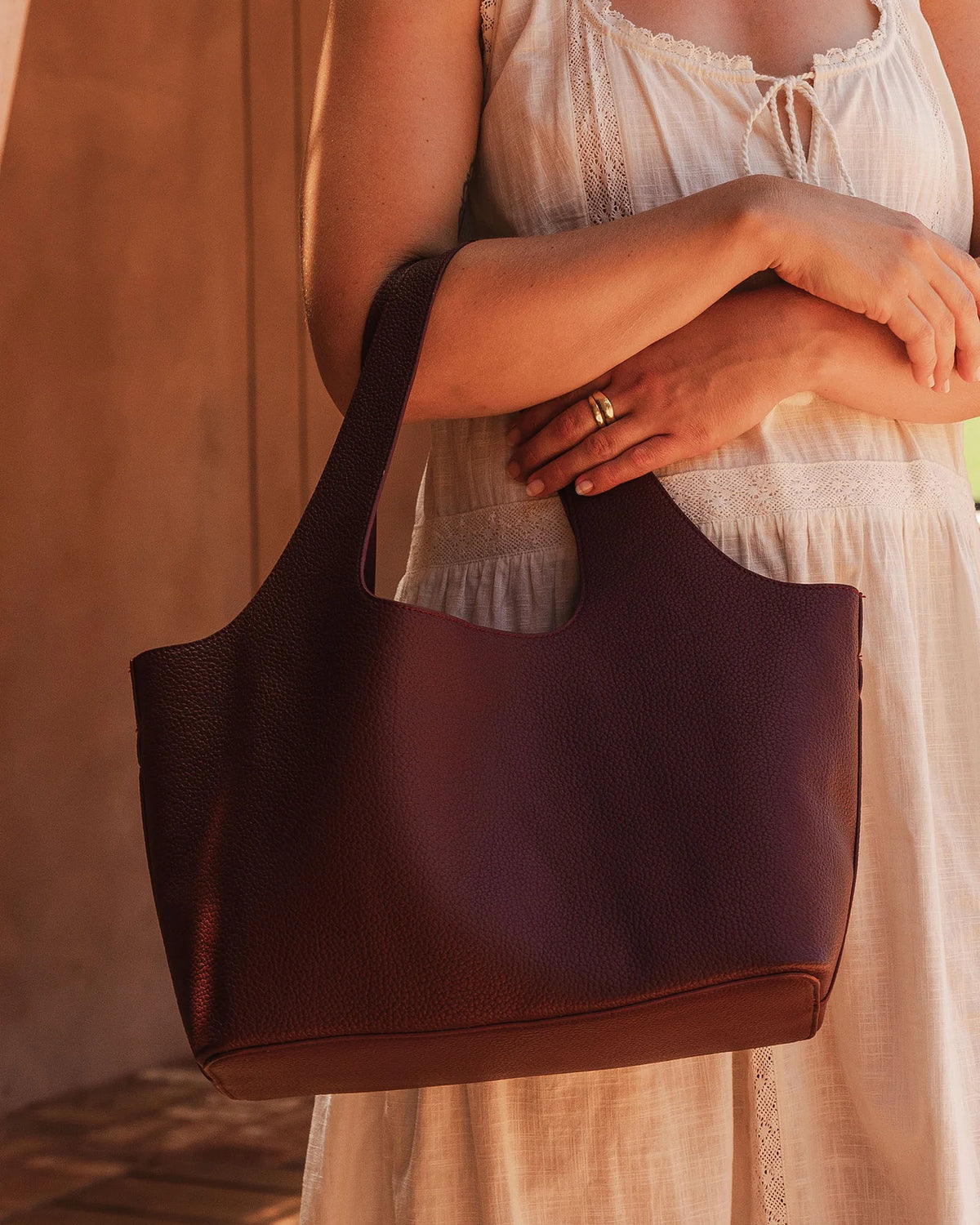Paisley Handbag - Burgundy