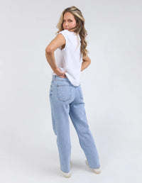 Manly Vee Tee - White