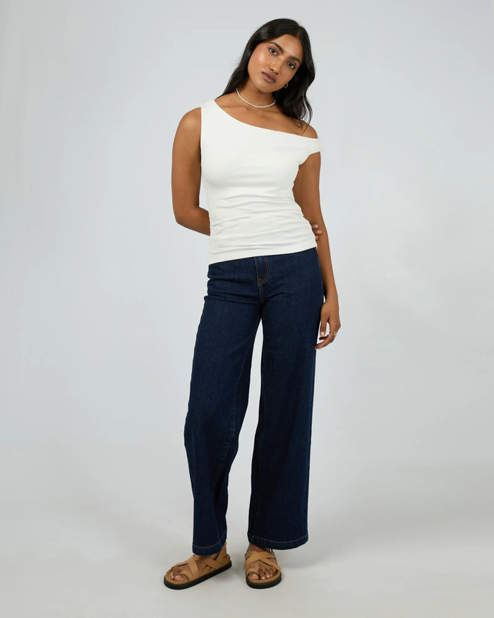 Kylie Off Shoulder Top - Vintage White