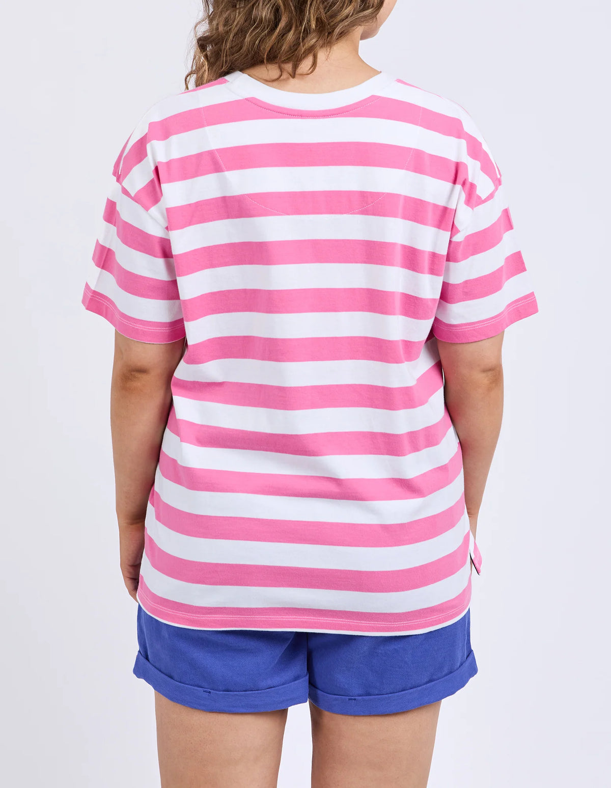 Viaggio Tee Pink Stripe