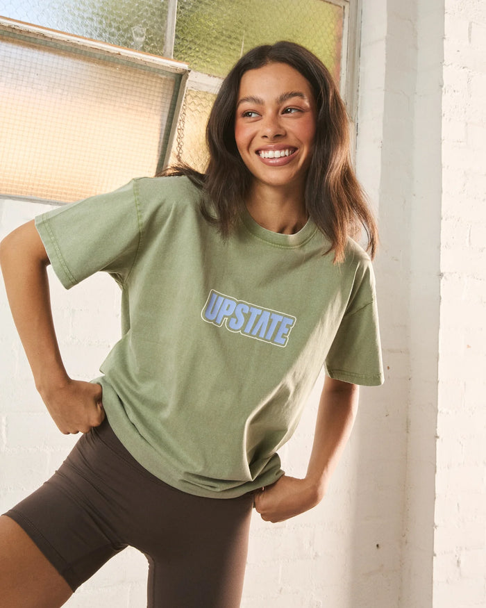 Thrive Tee - Olive Snow Fade