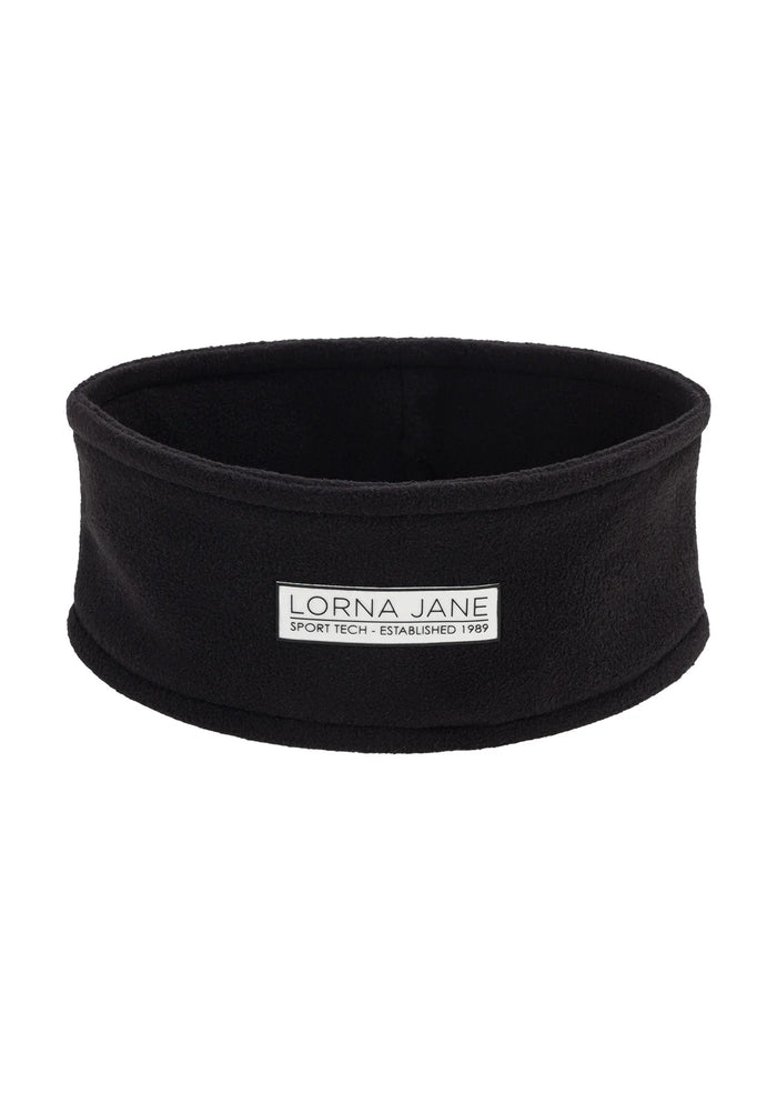 Reflective Polar Fleece Headband - Black