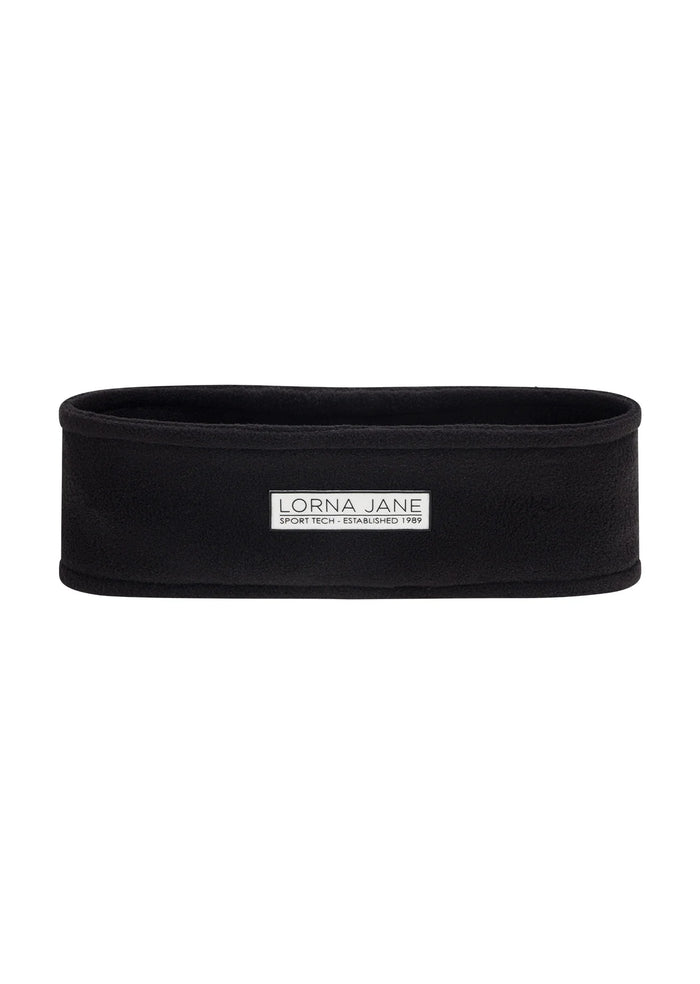Reflective Polar Fleece Headband - Black