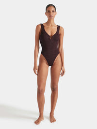Celine Swim - Metallic Chocolate