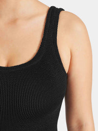 Coverage Square Neck Swim - Black
