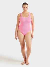 Coverage Square Neck Swim - Bubblegum