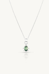 Gia Apatite Silver Necklace