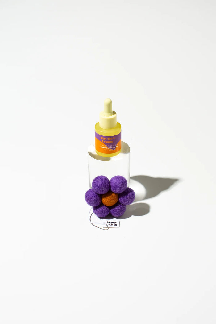 Bloom Collection - Tigerlily & Jasmine - Felt Air Freshener