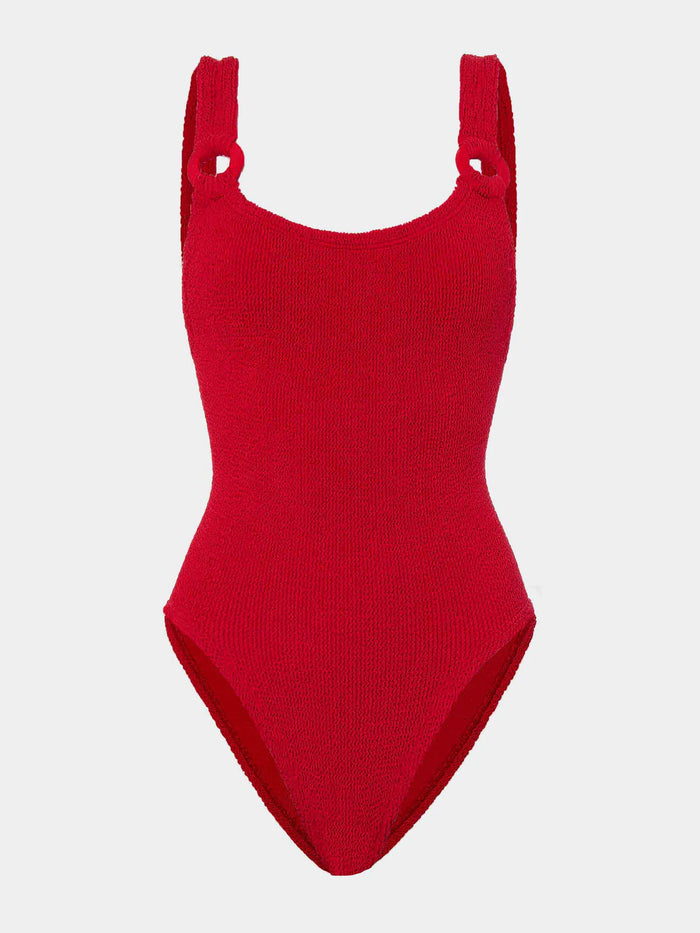 Domino Swim with Tonal Hoops - Red