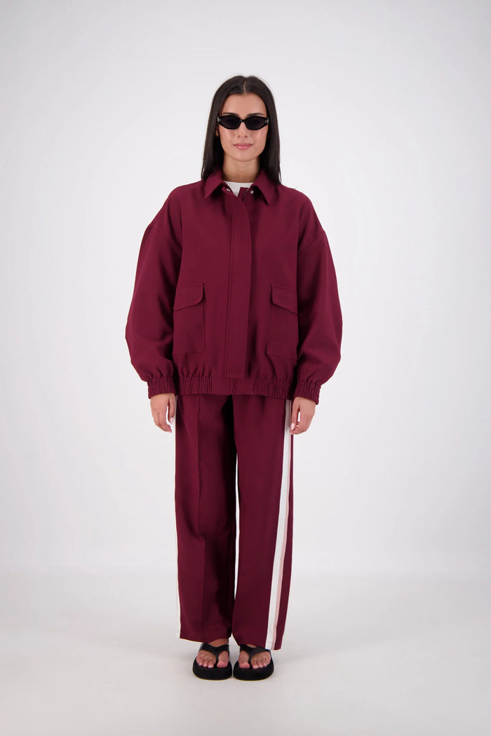 Ischia Bomber Jacket - Plum