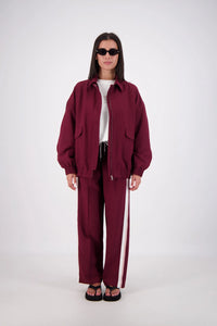 Ischia Bomber Jacket - Plum