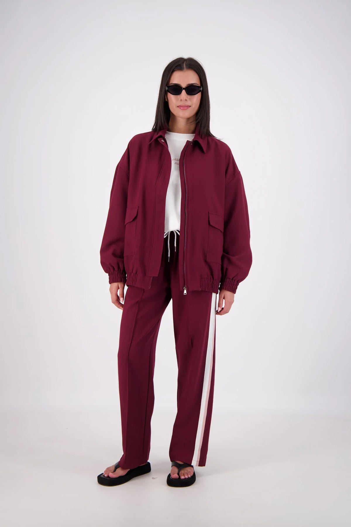 Ischia Bomber Jacket - Plum