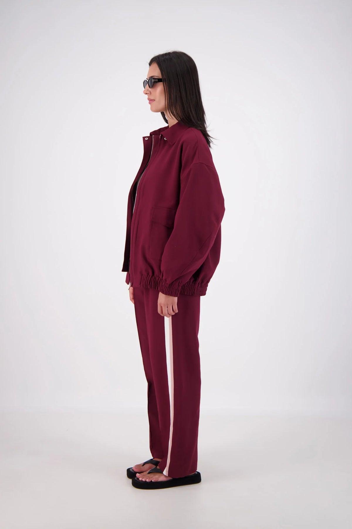 Ischia Bomber Jacket - Plum