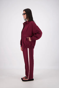Ischia Bomber Jacket - Plum
