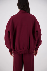 Ischia Bomber Jacket - Plum