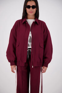 Ischia Bomber Jacket - Plum