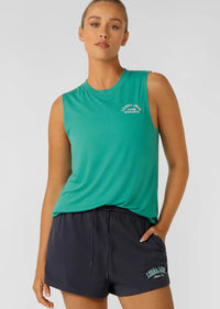 Lotus Muscle Tank - Jewel Jade Green