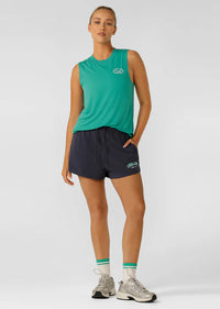 Lotus Muscle Tank - Jewel Jade Green