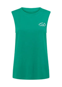 Lotus Muscle Tank - Jewel Jade Green