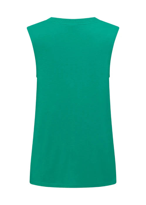 Lotus Muscle Tank - Jewel Jade Green