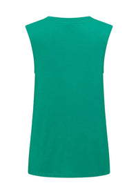 Lotus Muscle Tank - Jewel Jade Green