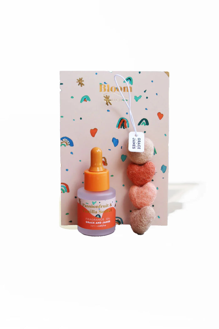 Bloom Collection - Passionfruit & Vanilla Sorbet Heart Felt Air Freshener