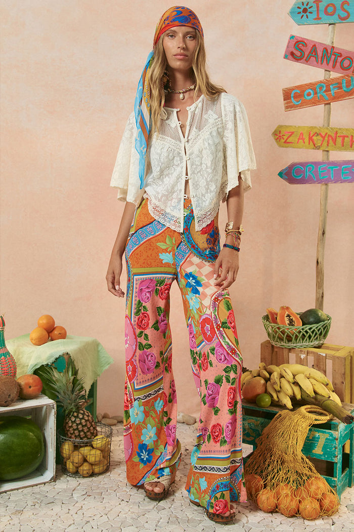 Aphrodite Bias Pant - Rose