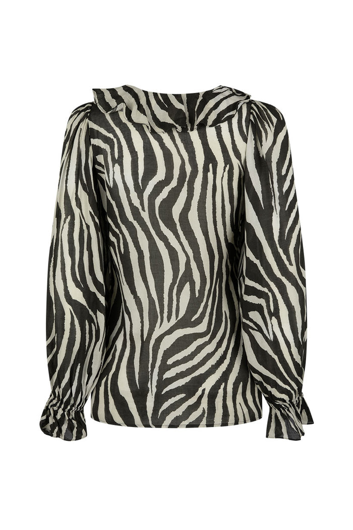 Zevra Blouse - Washed Charcoal