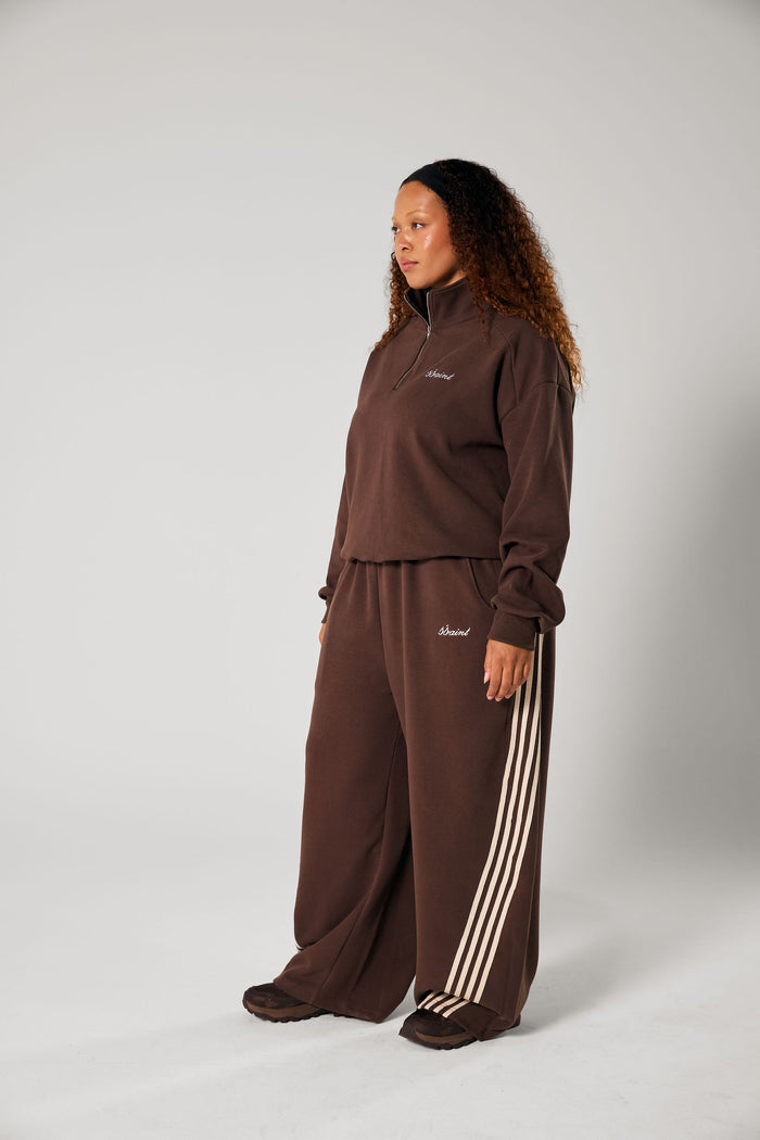 Zip Jumper - Brown