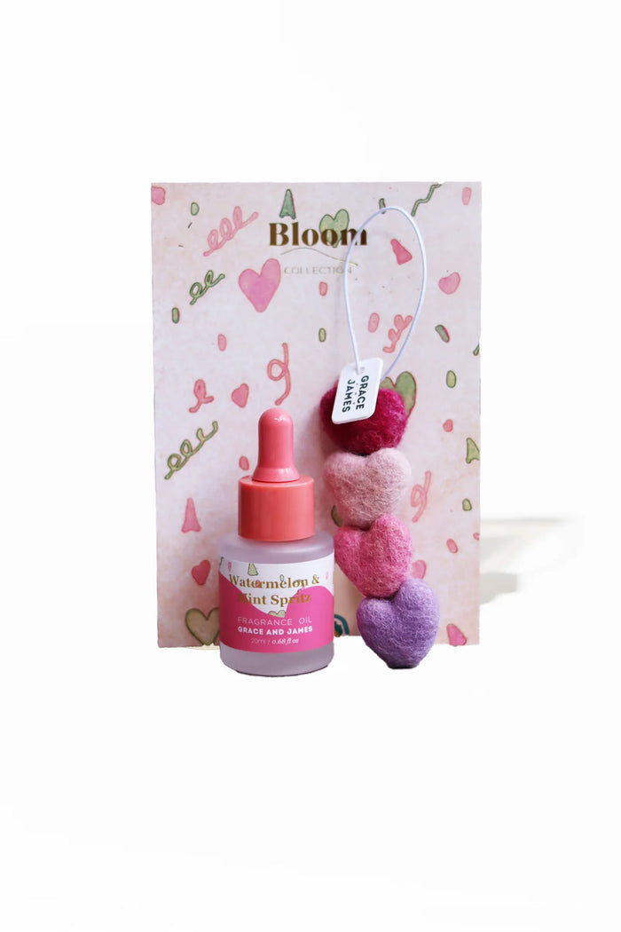Bloom Collection - Watermelon & Mint Spritz Heart Felt Air Freshener