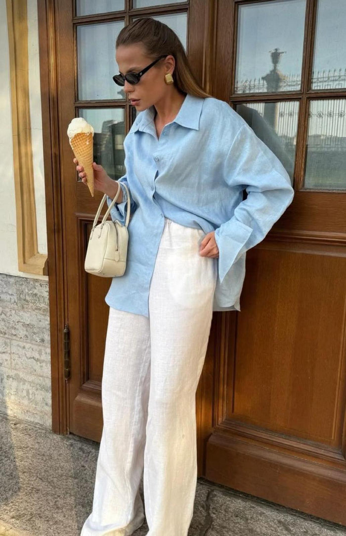 Boyfriend Shirt - Blue