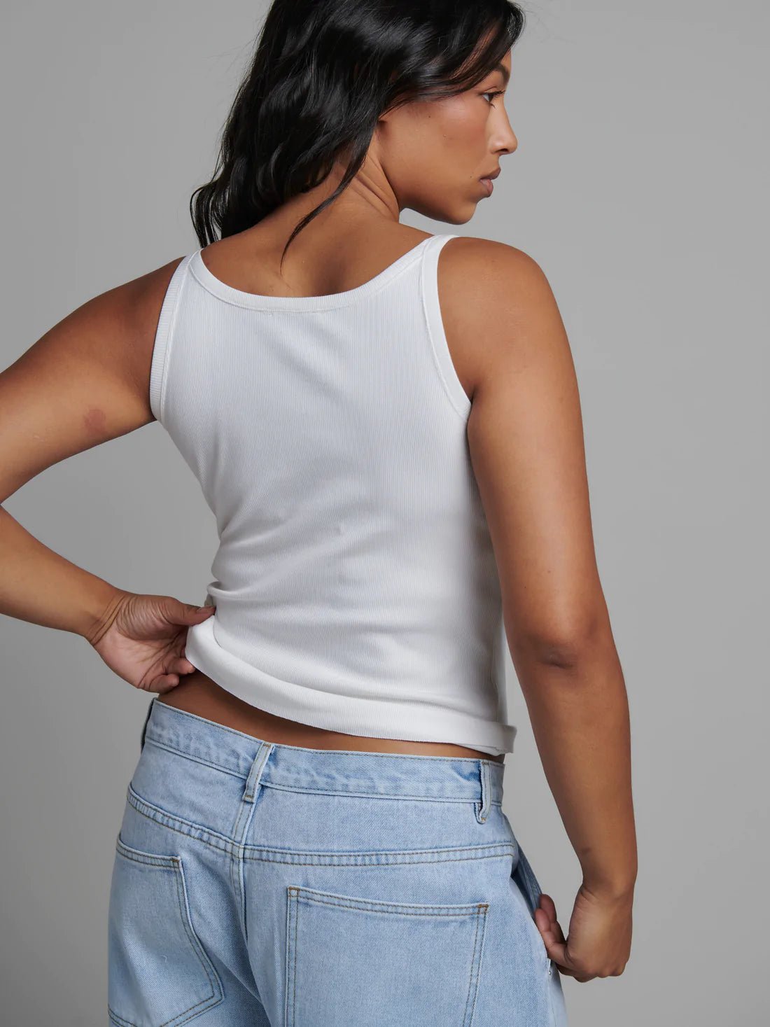 Alex Singlet - White - Sare StoreBayse BrandTank