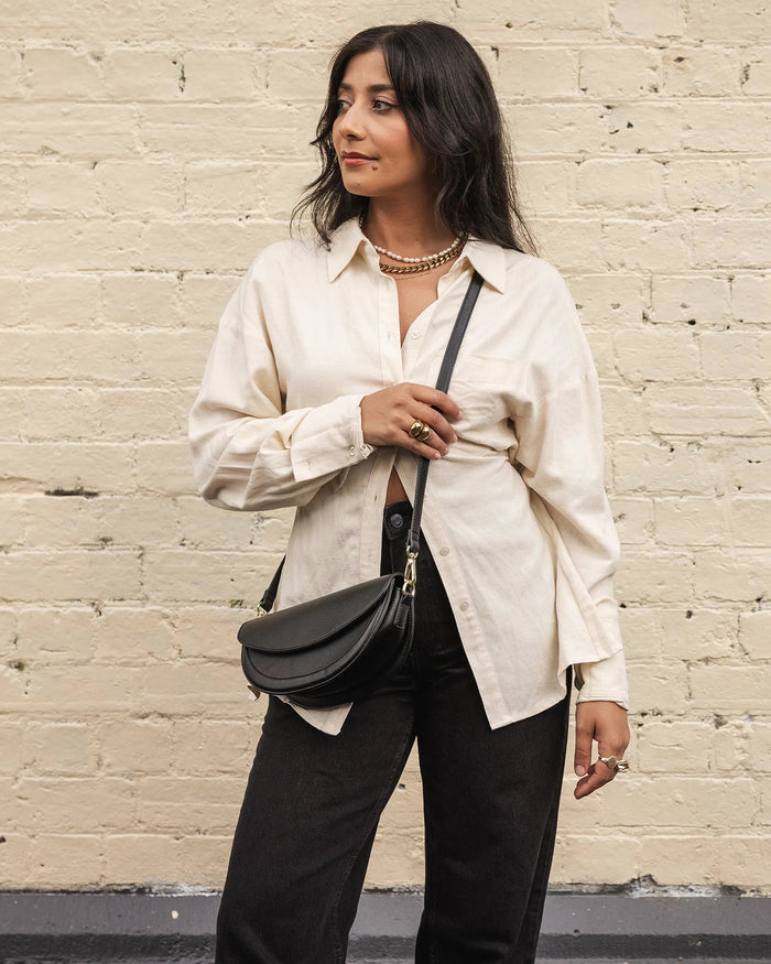 Cindy Shoulder Bag - Black - Sare StoreLouenhideBag